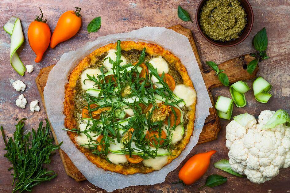 Pizza con masa de coliflor - Receta Perfectmix + | Moulinex