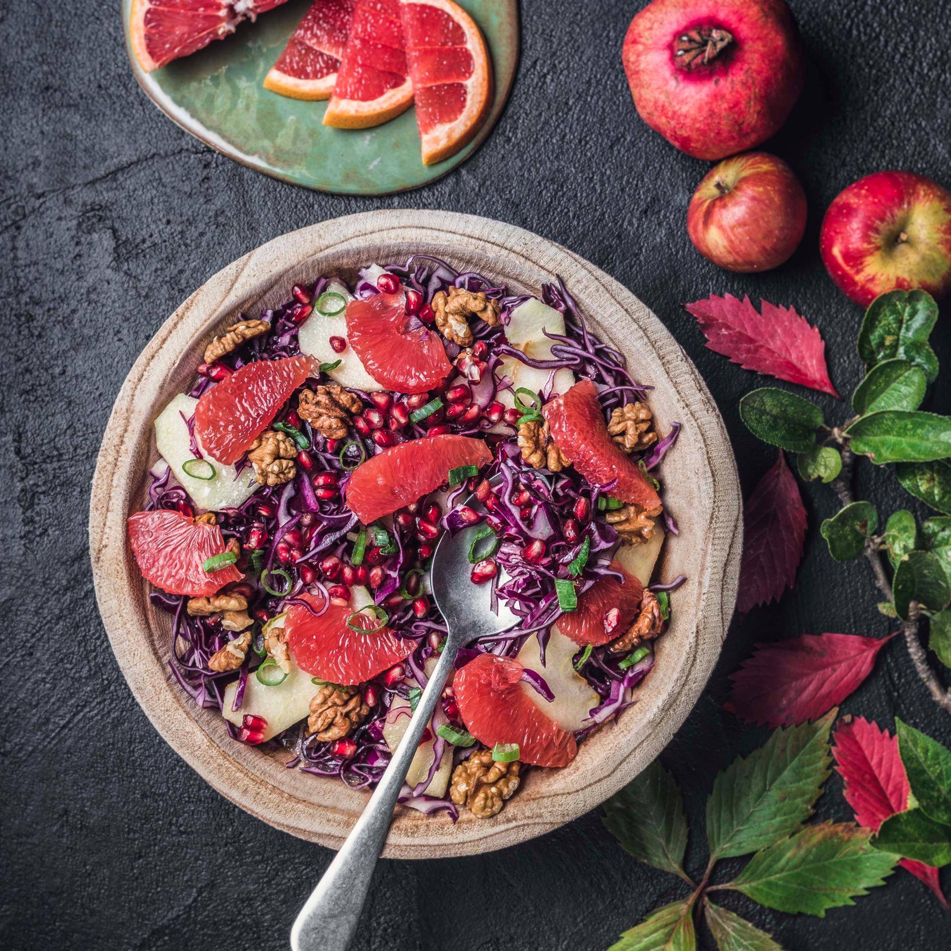 Ensalada detox de col roja - Receta Companion | Moulinex