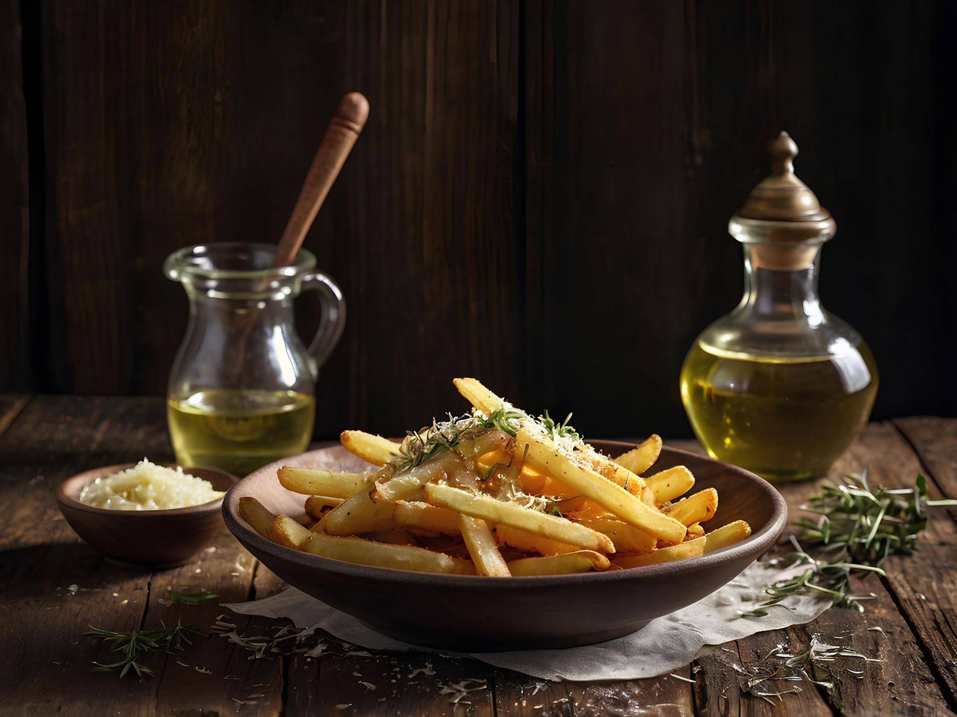 Patatas fritas con Trufa y Parmesano - Receta EASY FRY & GRILL 2 in 1 MECHANICAL | Moulinex