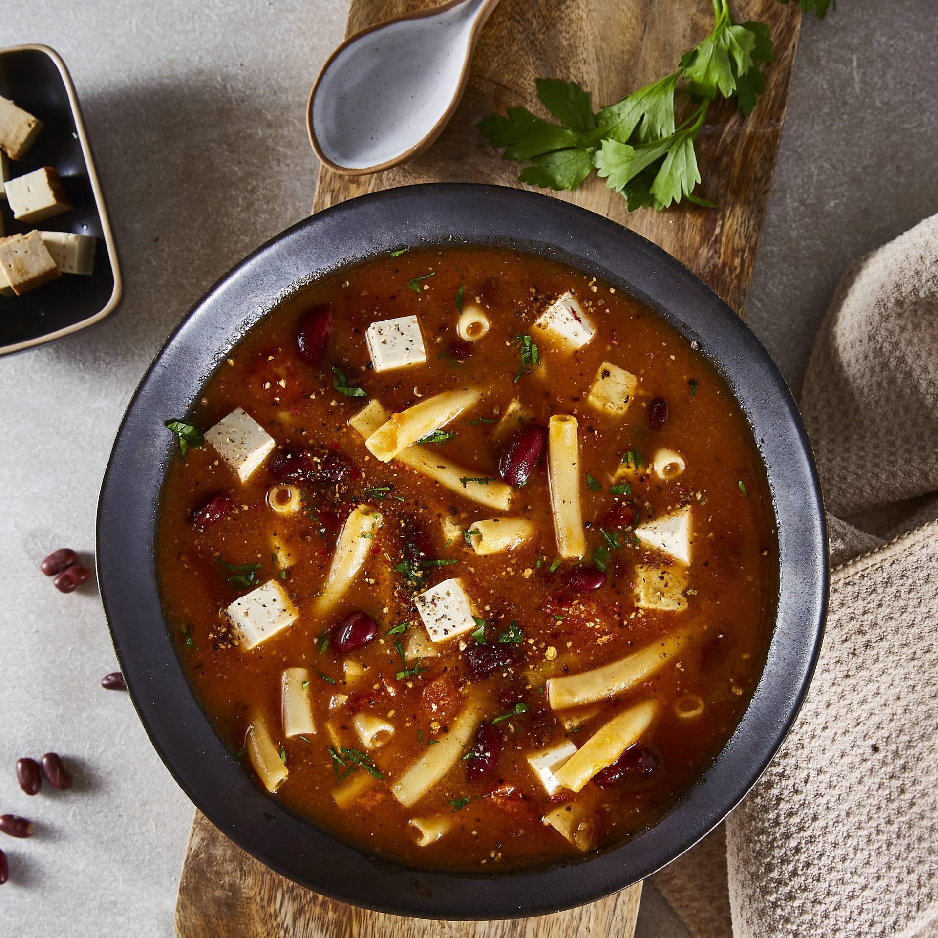 Sopa rústica con frijoles - Receta Companion | Moulinex