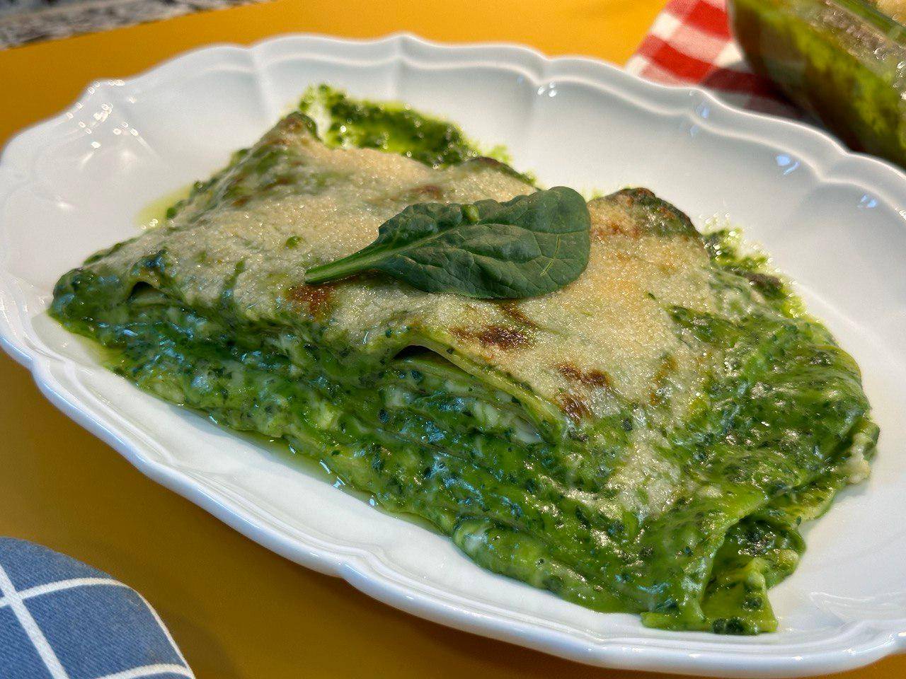 Lasaña de bechamel de espinacas - Receta Companion Connect XL | Moulinex