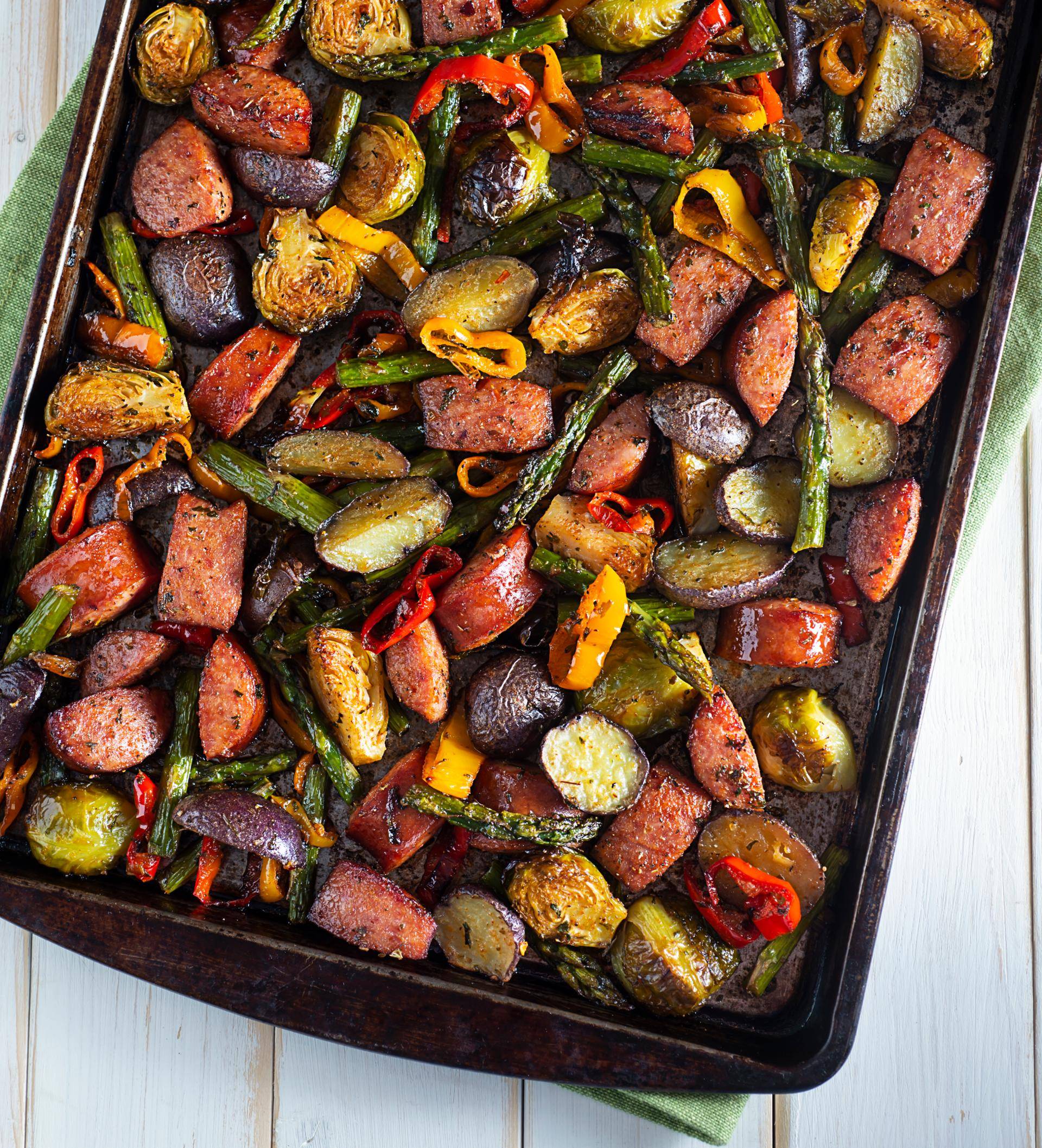 Cazuela de salchicha y verduras - Receta Multifunction Airfryer Oven Digital | Moulinex