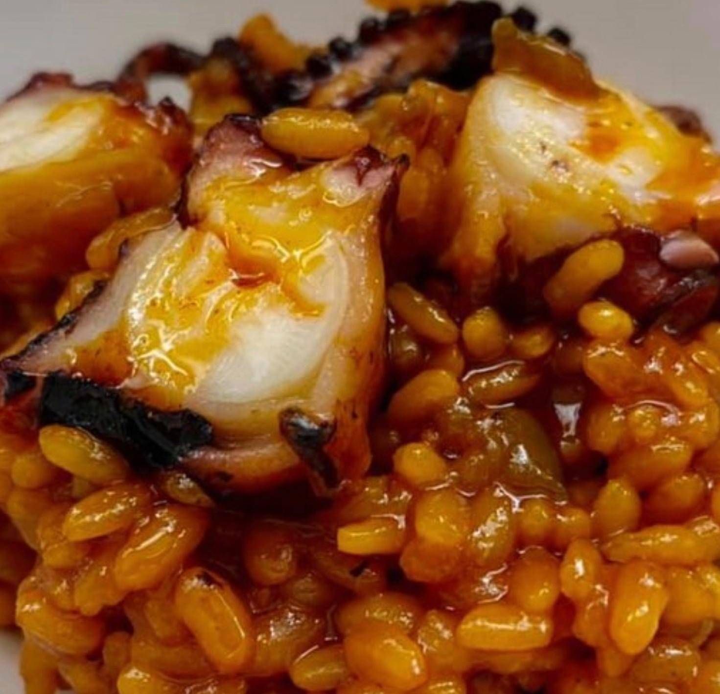 Arroz con pulpo. - Receta Companion Connect XL | Moulinex