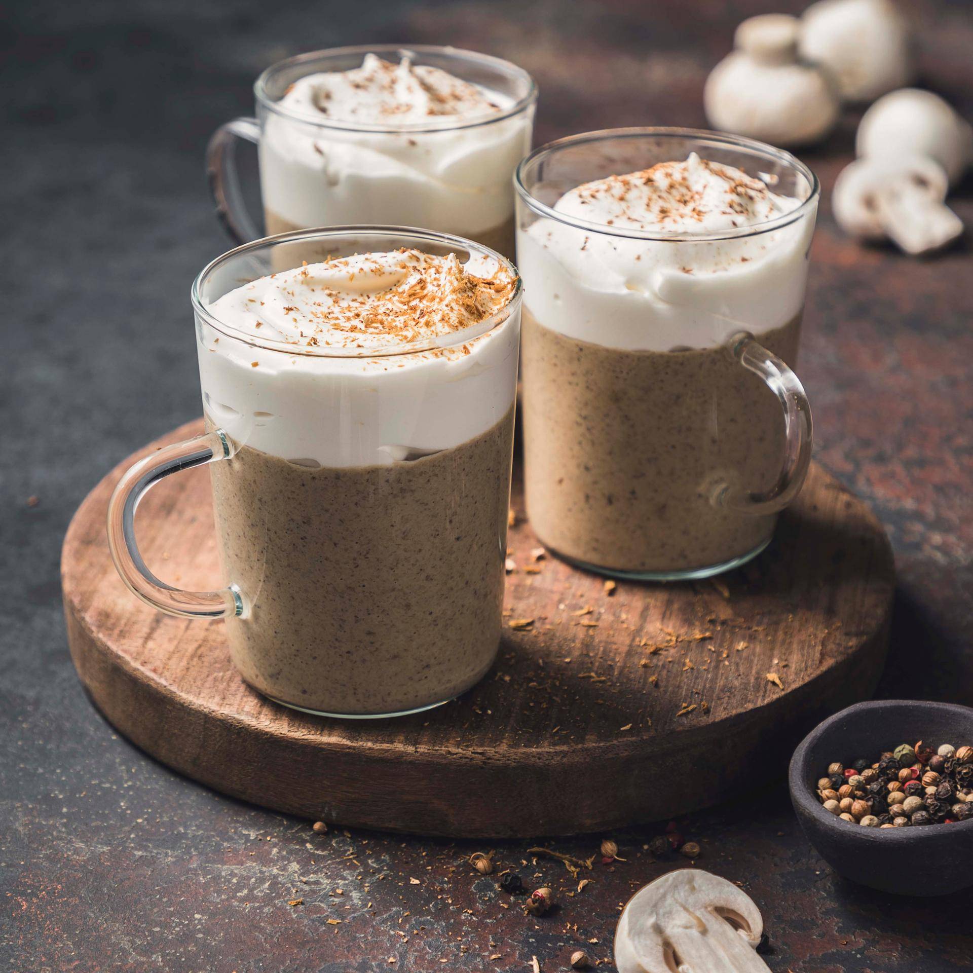 Capuchino de champiñones - Receta Companion | Moulinex
