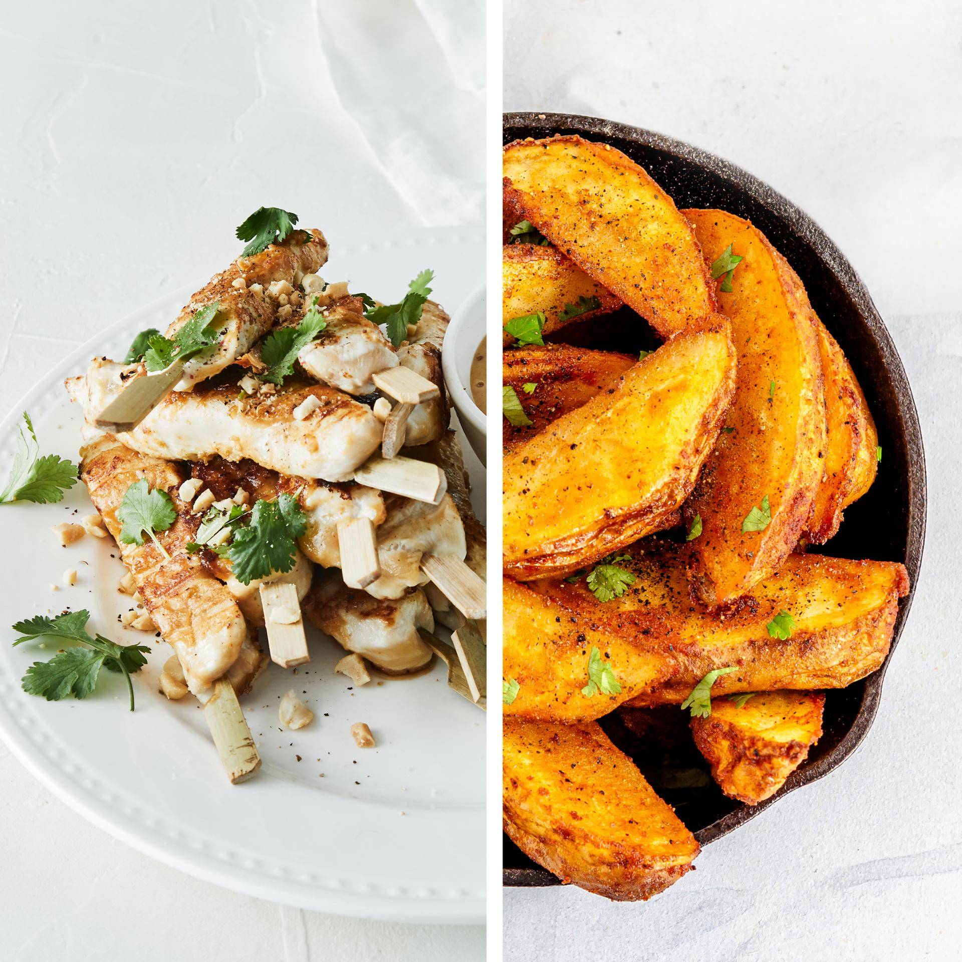 Pinchos de pollo y boniatos - Receta Multifunction Airfryer Oven Digital | Moulinex