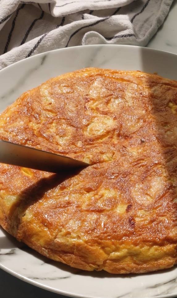 Tortilla de patatas con queso de cabra Realfooding - Receta EASY FRY & GRILL 2 in 1 DIGITAL | Moulinex