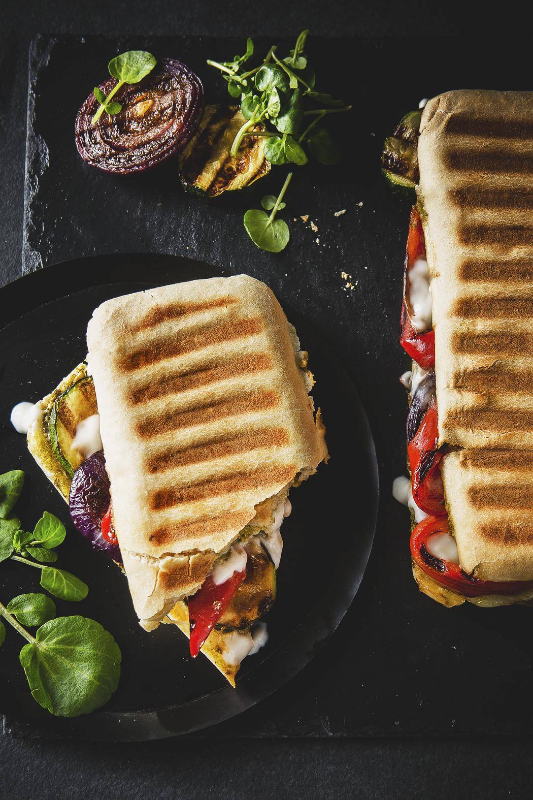 Panini italiano con verduras a la plancha - Receta undefined | Moulinex