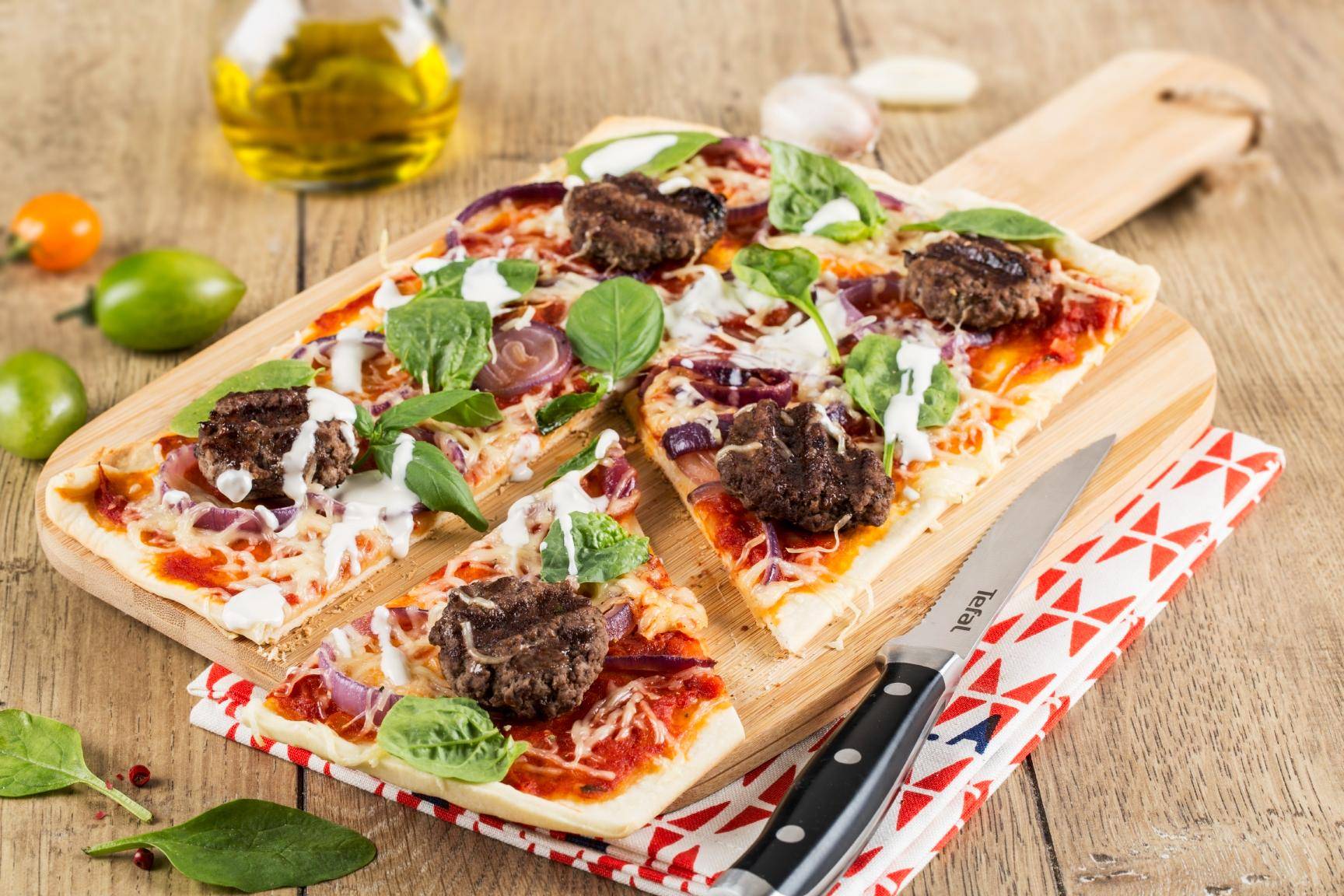 Pizza para amantes de la carne - Receta OptiGrill + | Moulinex