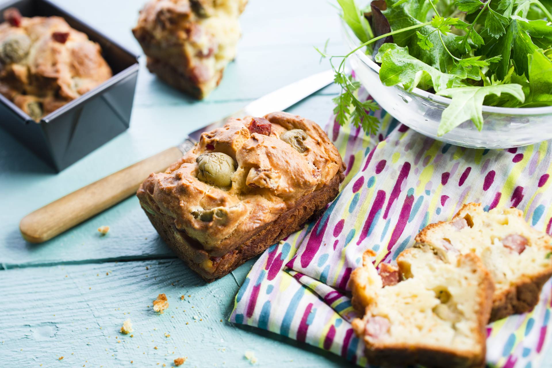 Pastel aceitunas jamón - Receta Cookeo | Moulinex