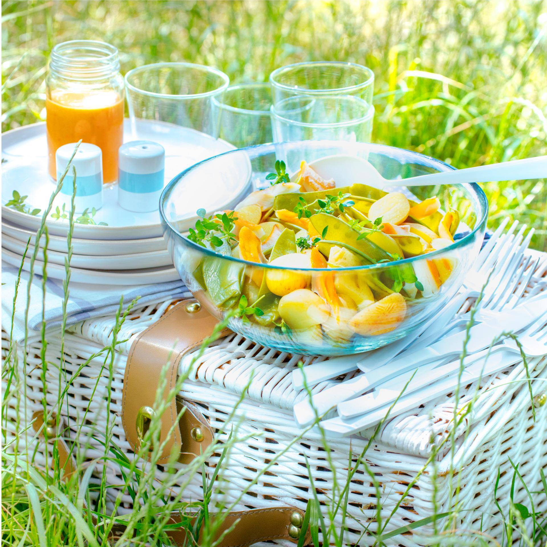 Ensalada de patatas con eglefino y judías planas - Receta Companion | Moulinex