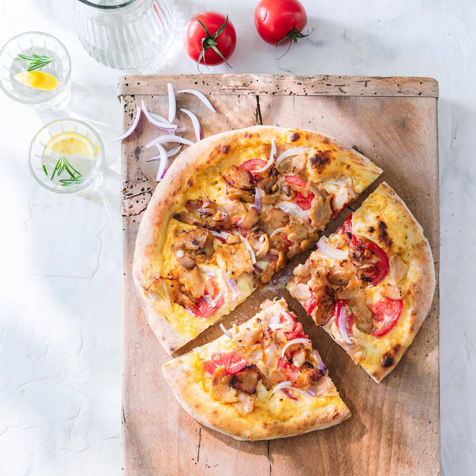 Pizza kebab - Receta Easy Fry XL Surface | Moulinex