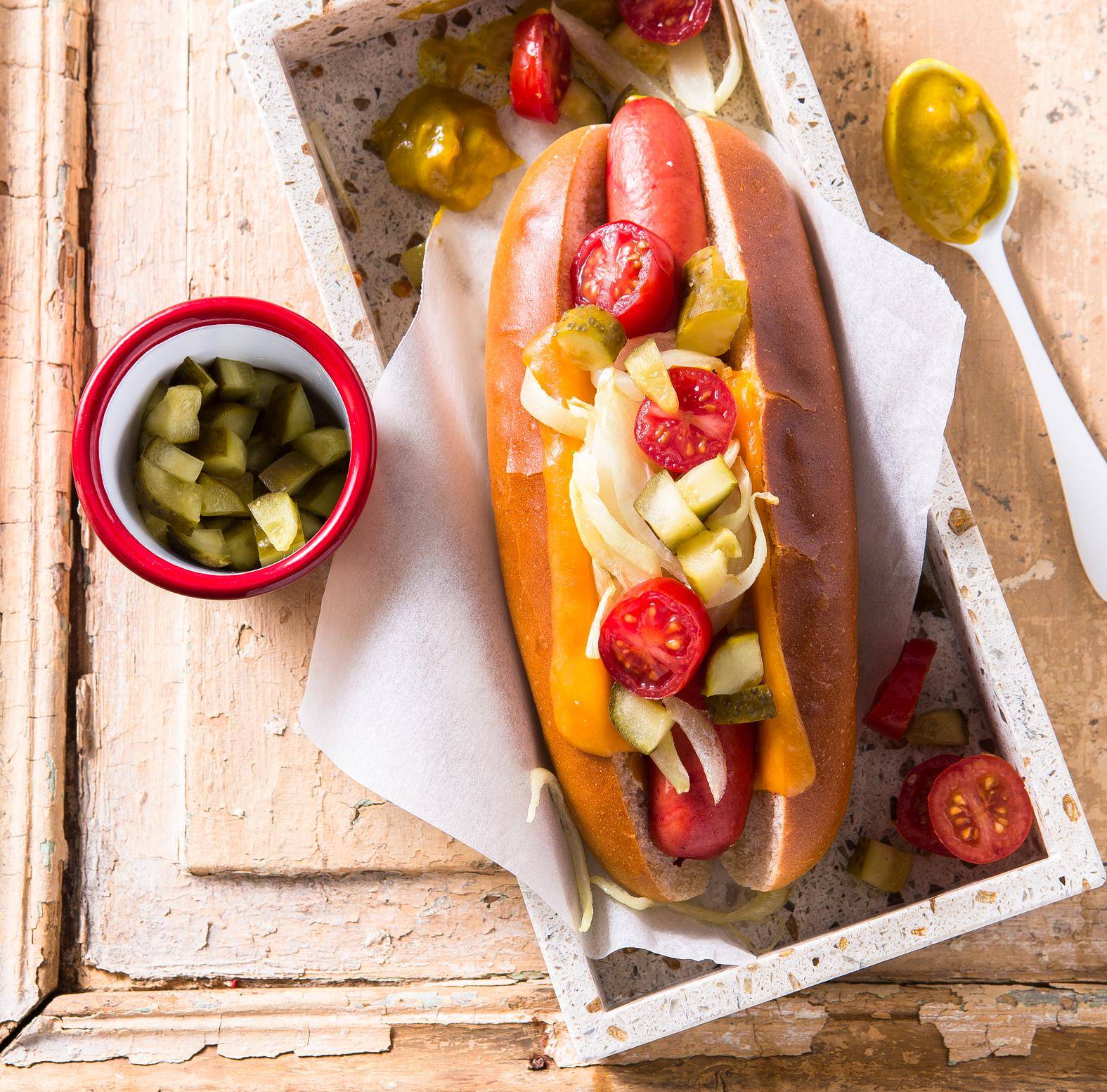 Hot-Dog neoyorquino - Receta EASY FRY & GRILL 2 in 1 XXL | Moulinex