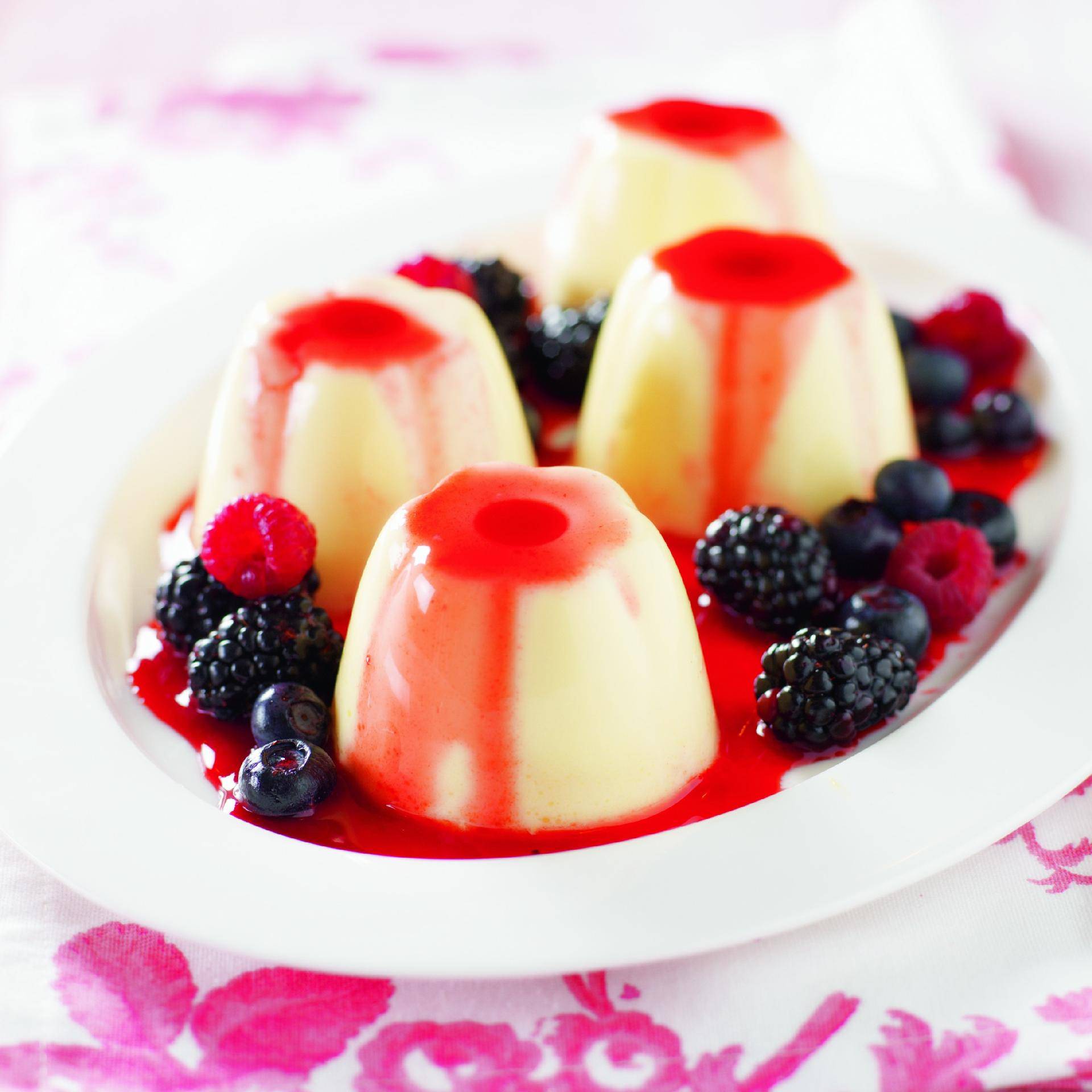 Postre de vainilla y frutos rojos - Receta Companion | Moulinex