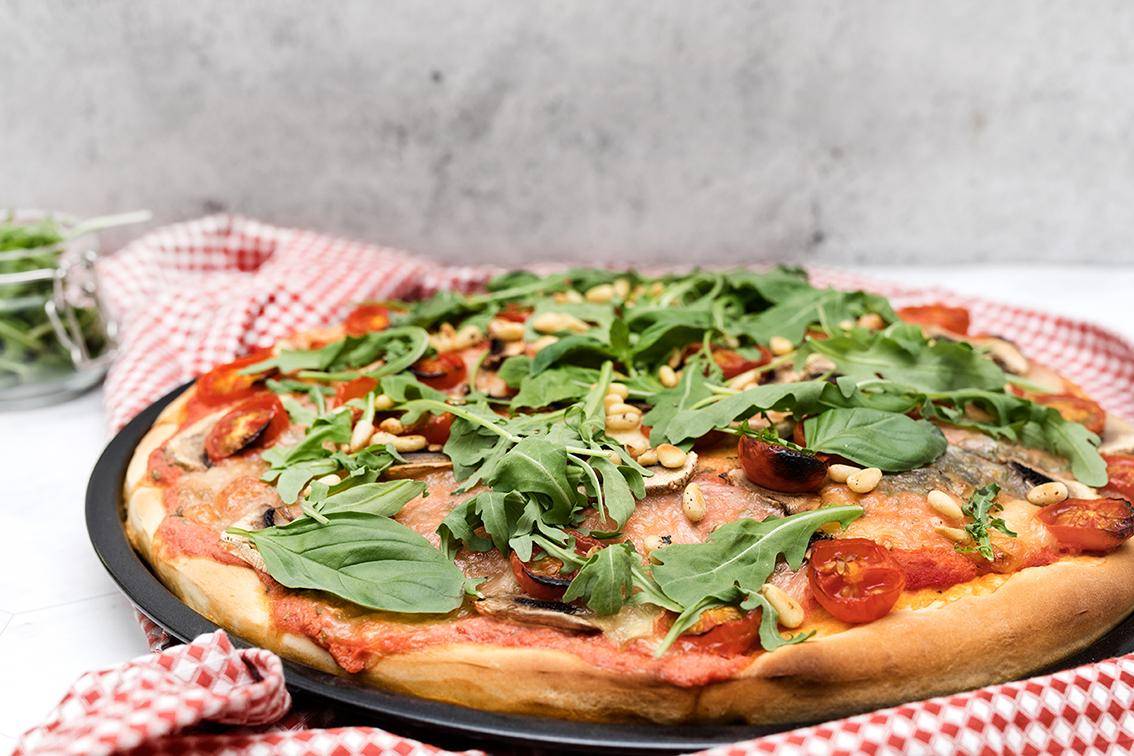Pizza mediterránea - Receta Companion | Moulinex