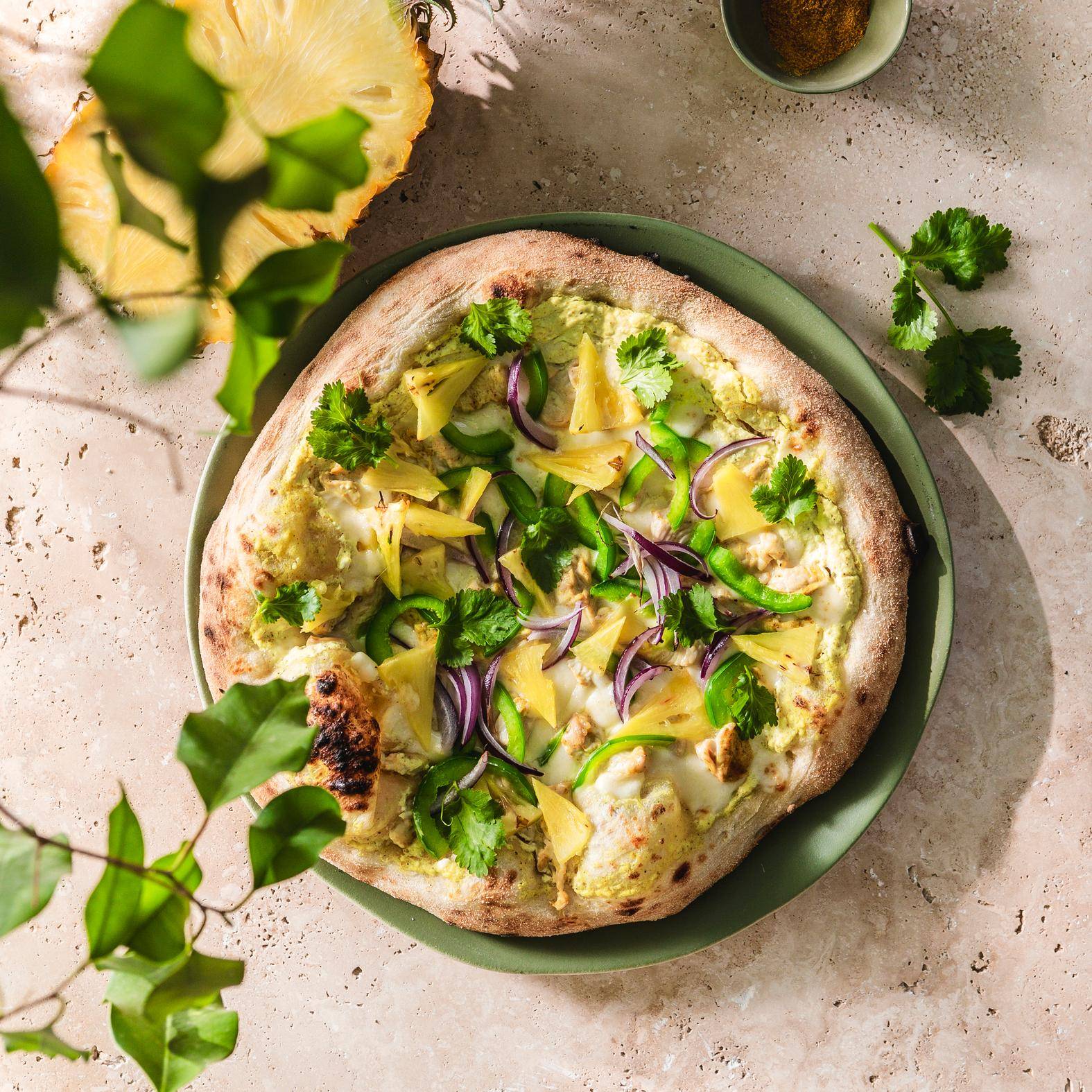 Pizza hawaiana - Receta Easy Fry XL Surface | Moulinex