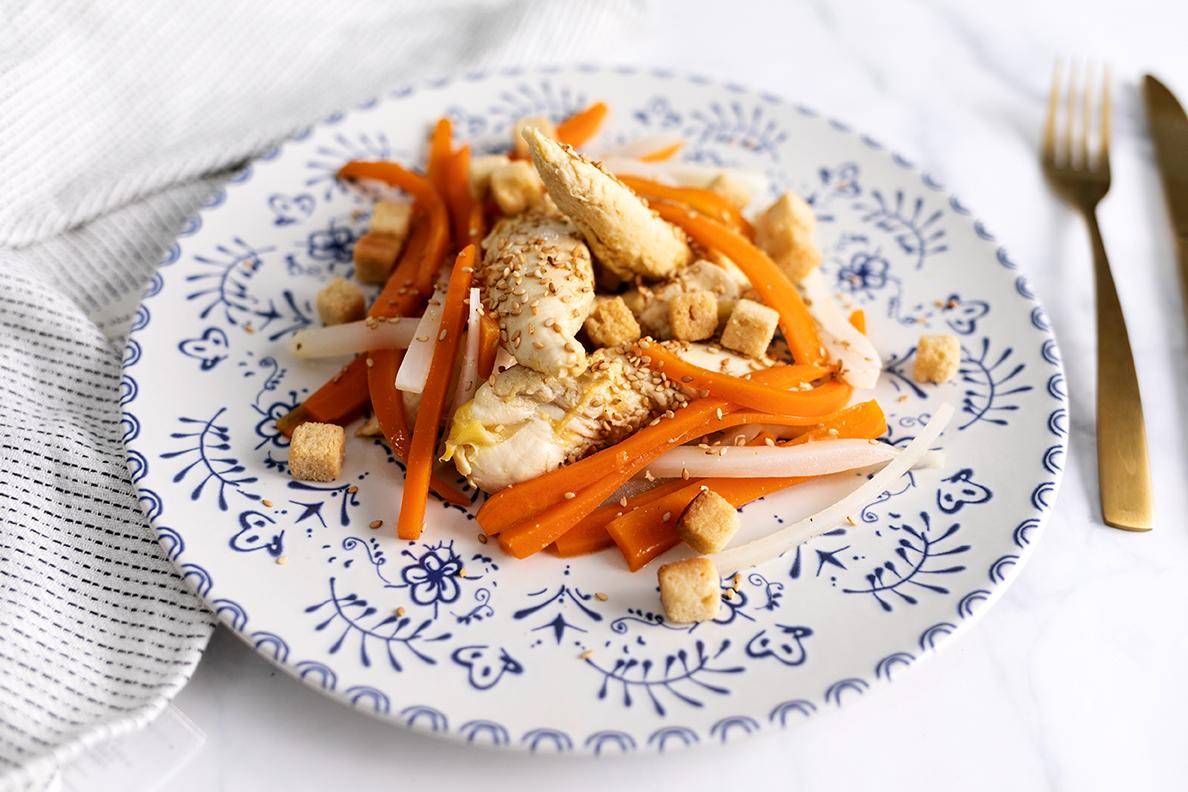 Pollo con salsa de mostaza, miel y limón - Receta Companion | Moulinex
