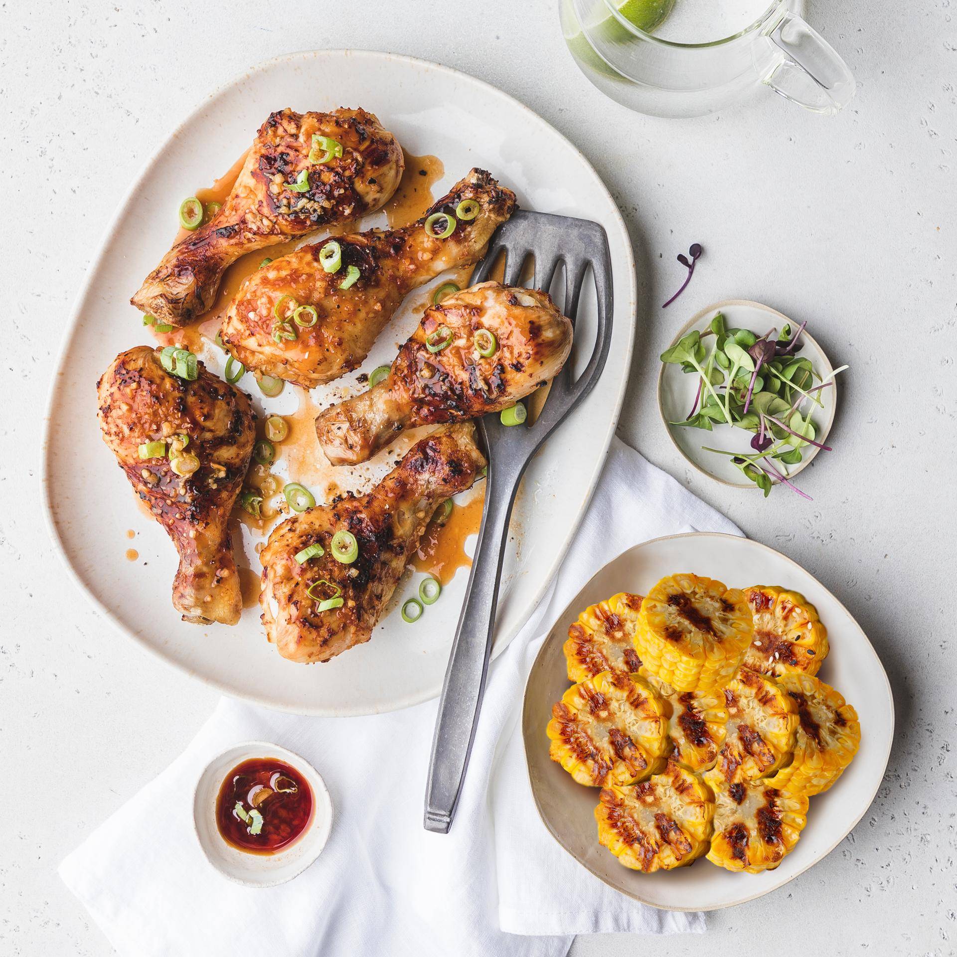 Muslitos de pollo caramelizados con jengibre y maíz - Receta Multifunction Airfryer Oven Digital | Moulinex