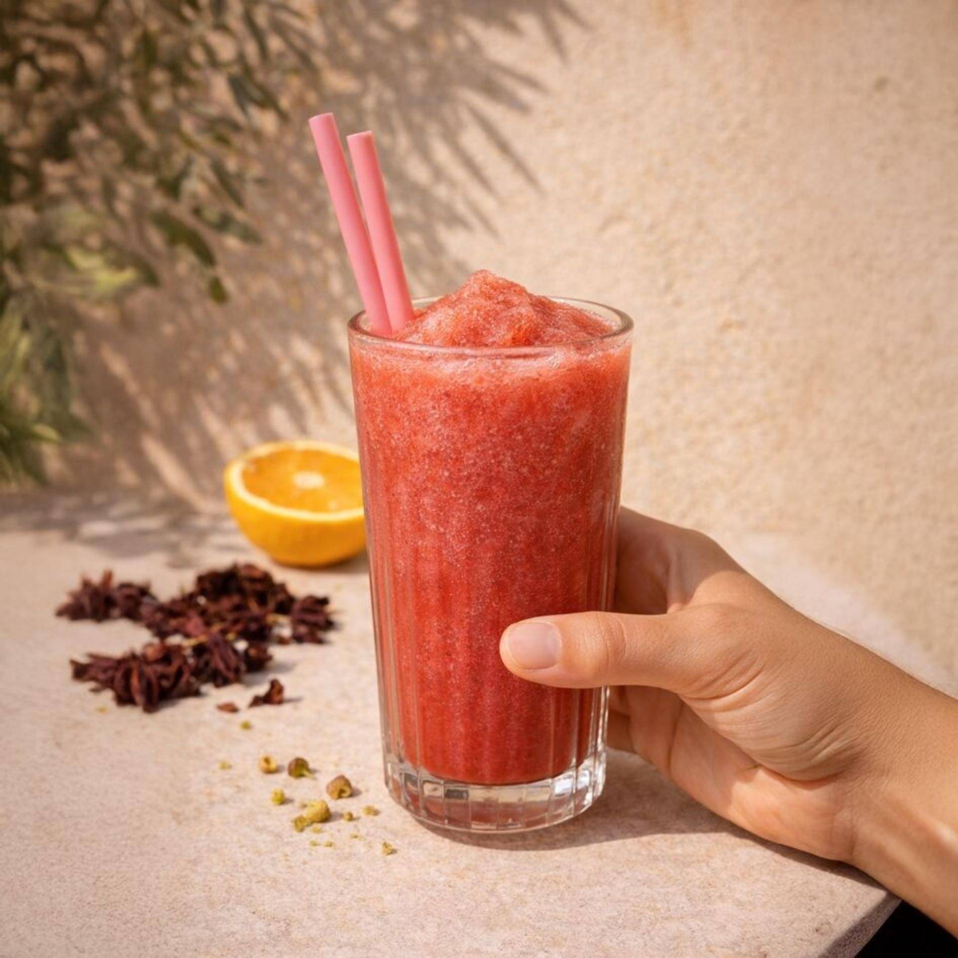 Granizado de hibisco y naranja - Receta Freezi | Moulinex
