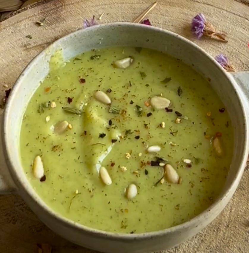 Crema de calabacín con manzana - Receta Companion Connect XL | Moulinex