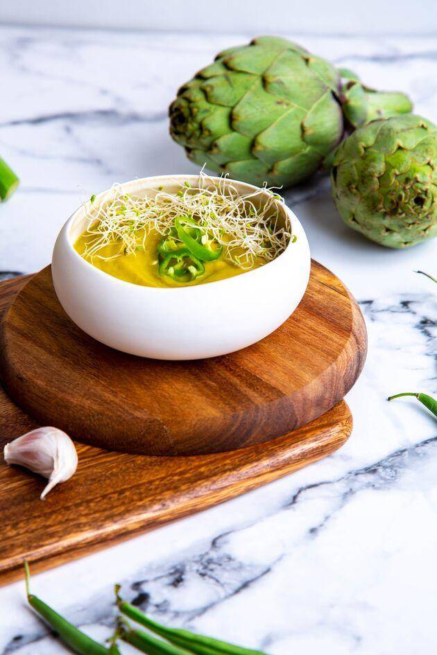 Crema de alcachofas - Receta Perfectmix Cook | Moulinex