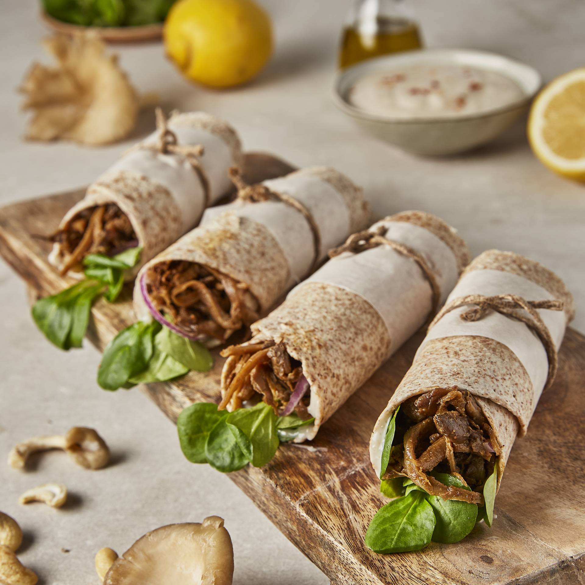 Shawarma con setas ostra - Receta Companion | Moulinex
