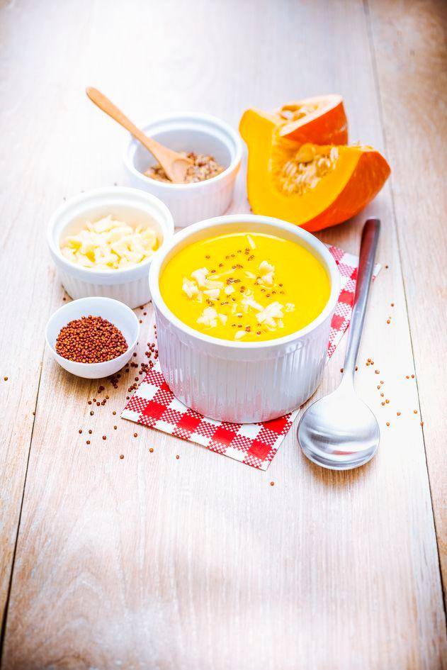 Sopa de cheddar, calabaza y zanahoria - Receta Perfectmix Cook | Moulinex