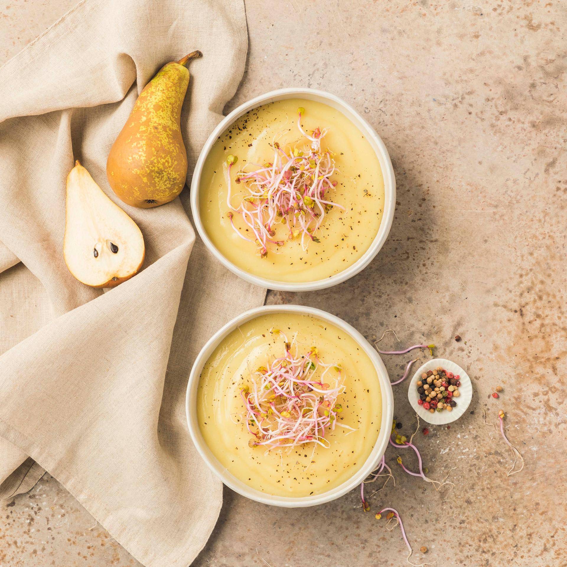 Crema de chirivía con pera y cardamomo - Receta Infiny Mix + | Moulinex