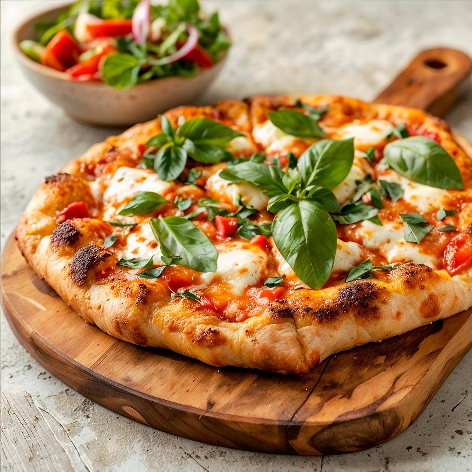 Pizza margarita - Receta Easy Fry Compact | Moulinex