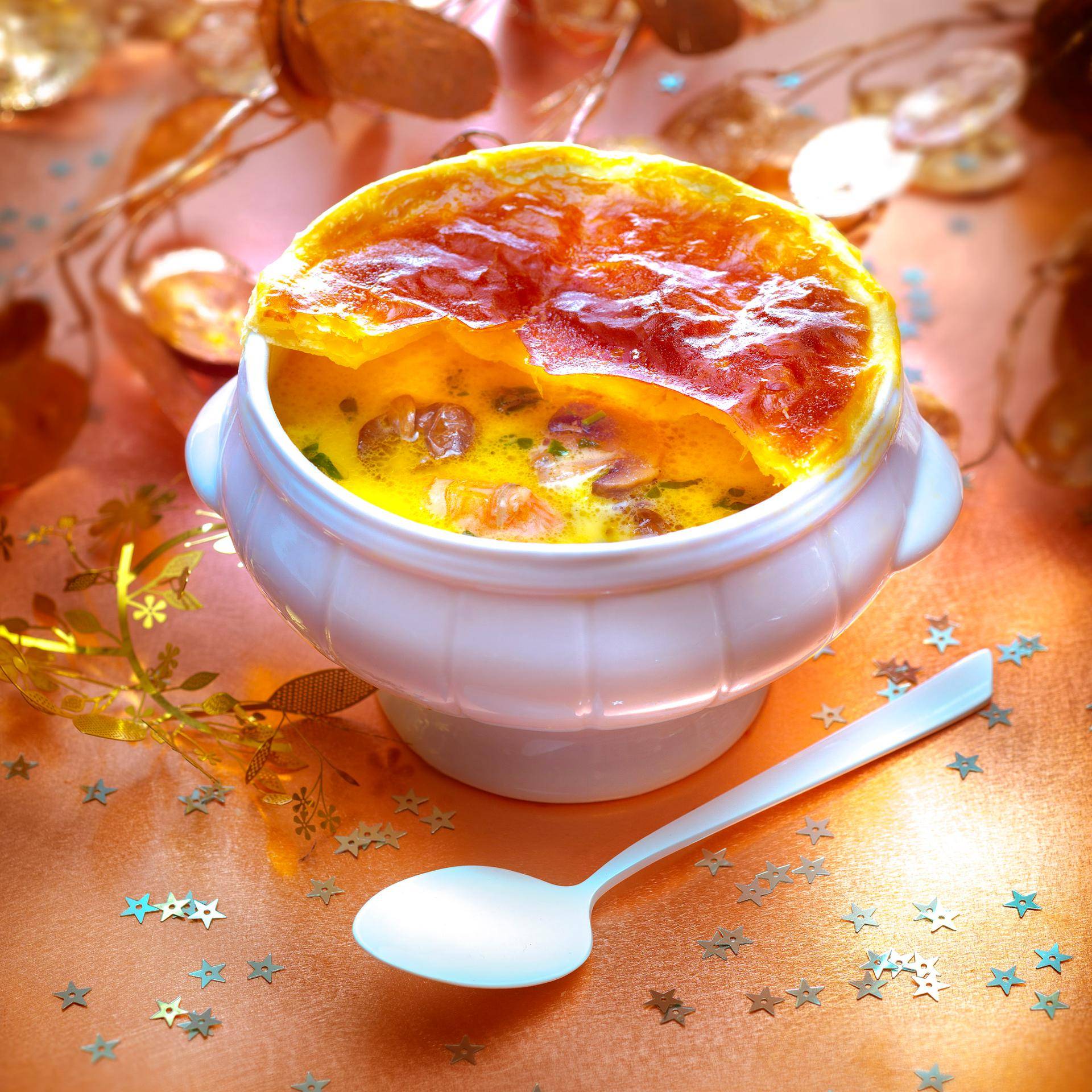 Globos de hojaldre de cigalas y caracoles - Receta Companion | Moulinex