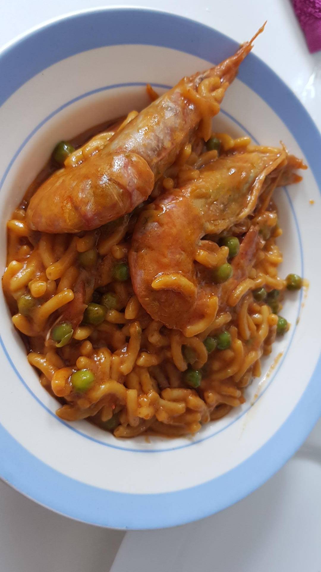 Fideau con gambones - Receta Companion Connect | Moulinex