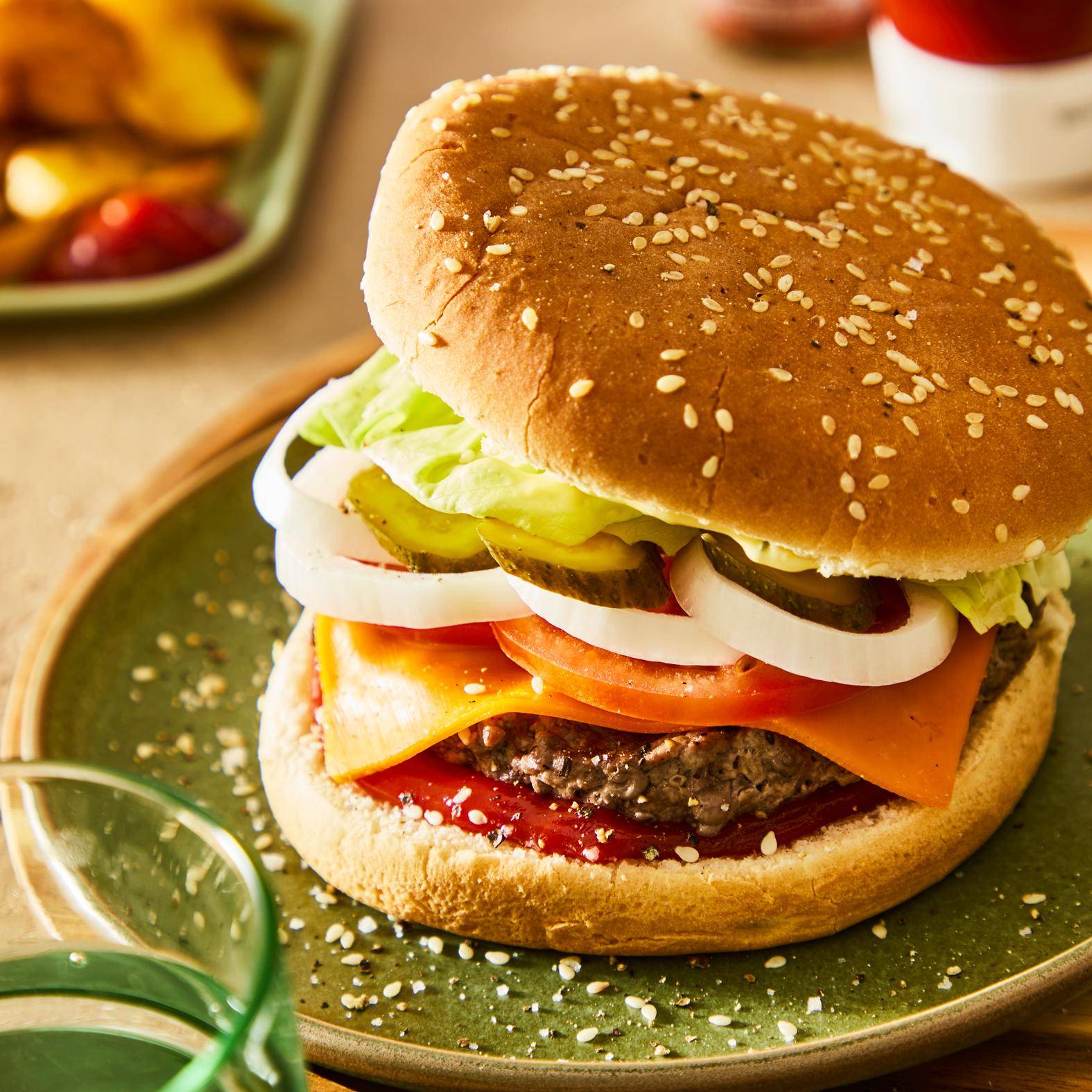 Hamburguesa estilo Whopper - Receta OptiGrill 2in1 | Moulinex