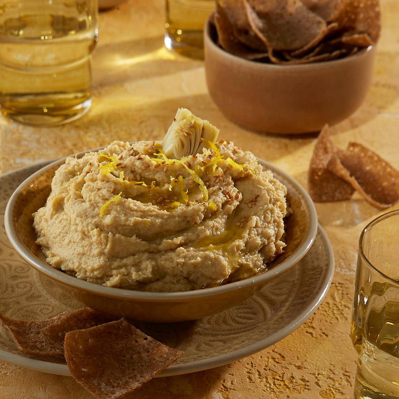 Hummus de limón y alcachofa - Receta Perfectmix + | Moulinex