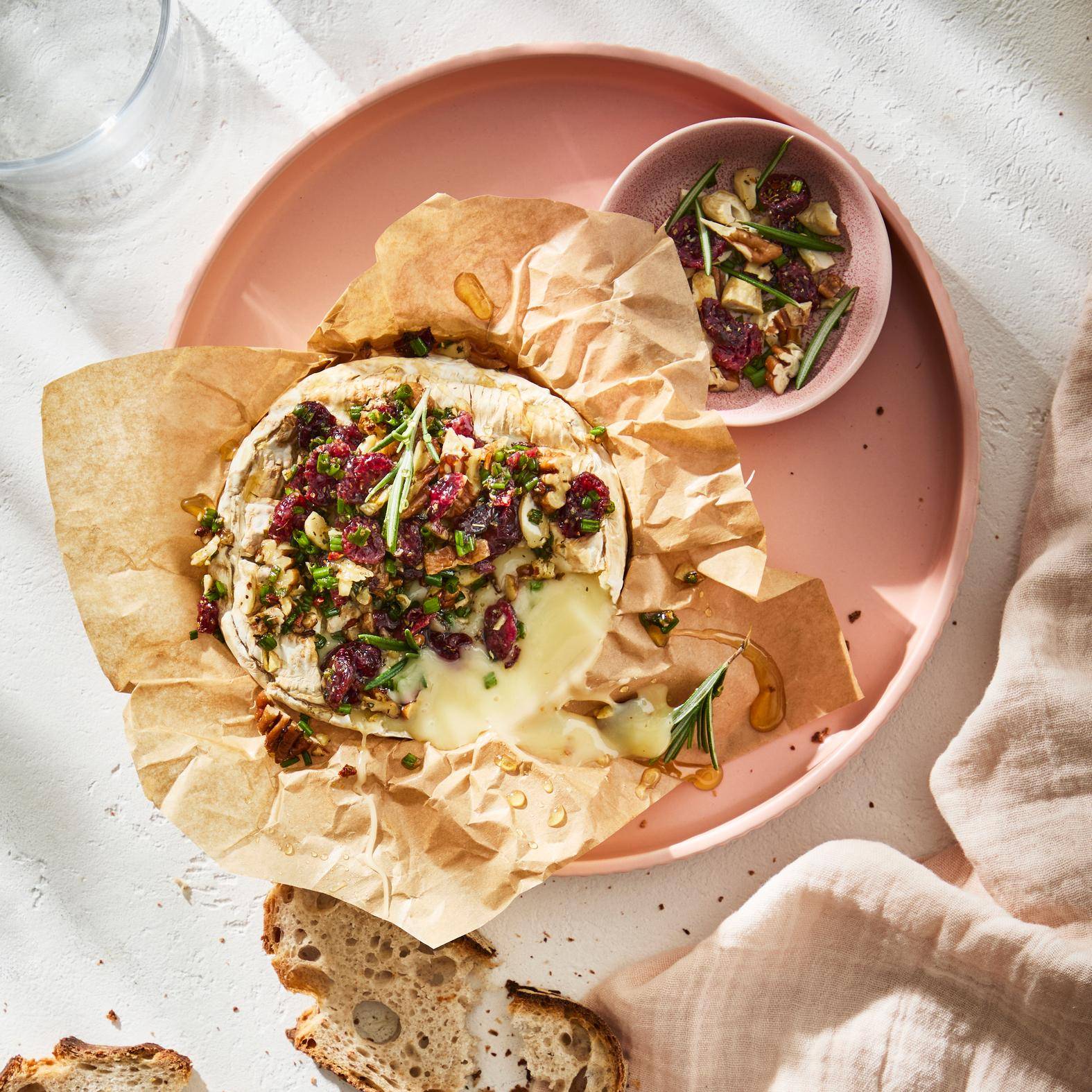 Camembert asado con arándanos - Receta Easy Fry Compact | Moulinex