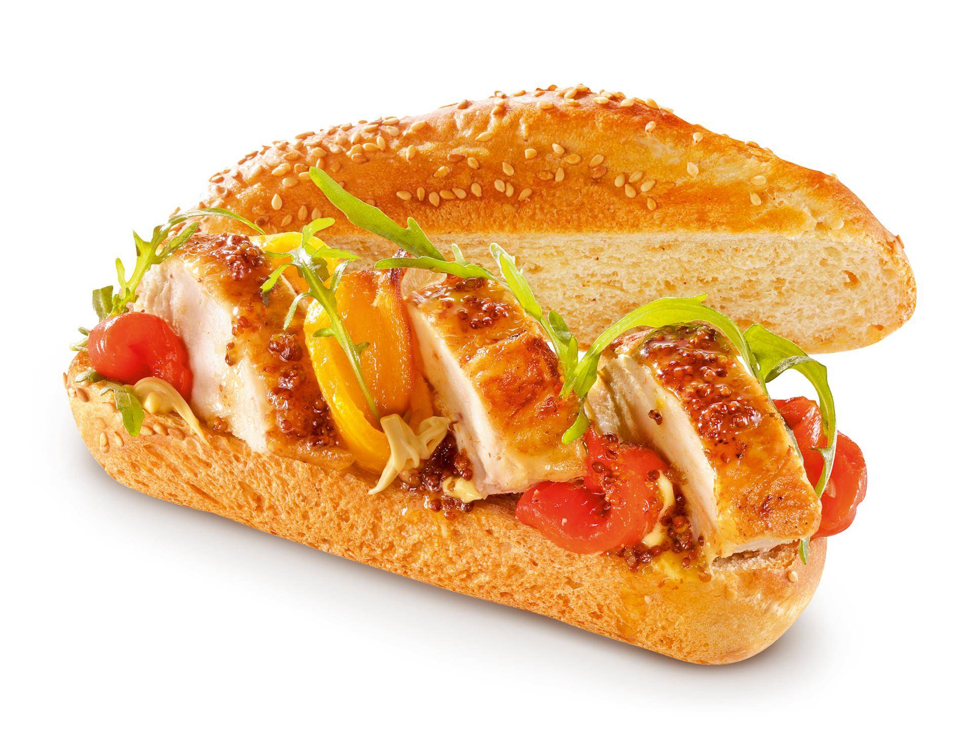Bocadillo gourmet de pollo con salsa de miel - Receta undefined | Moulinex