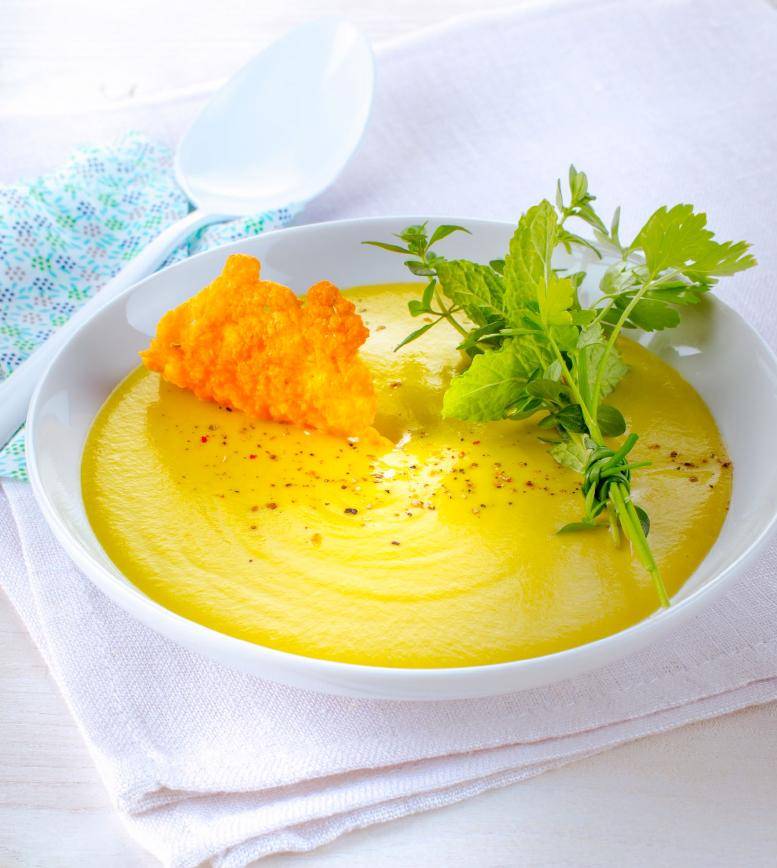 Crema de habas con bouquet de hierbas - Receta Companion Connect | Moulinex