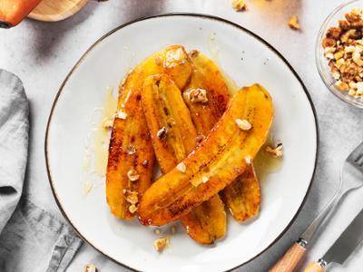 Plátanos caramelizados - Receta Easy Fry Max | Moulinex