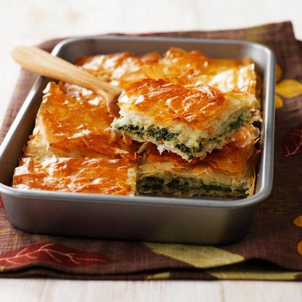 Milhojas de espinacas al estilo griego - Receta Companion | Moulinex