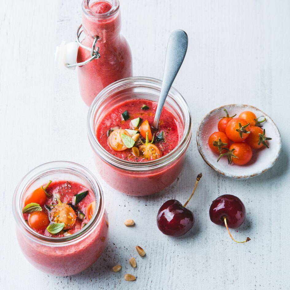 Gazpacho de tomate y cereza - Receta Perfectmix + | Moulinex