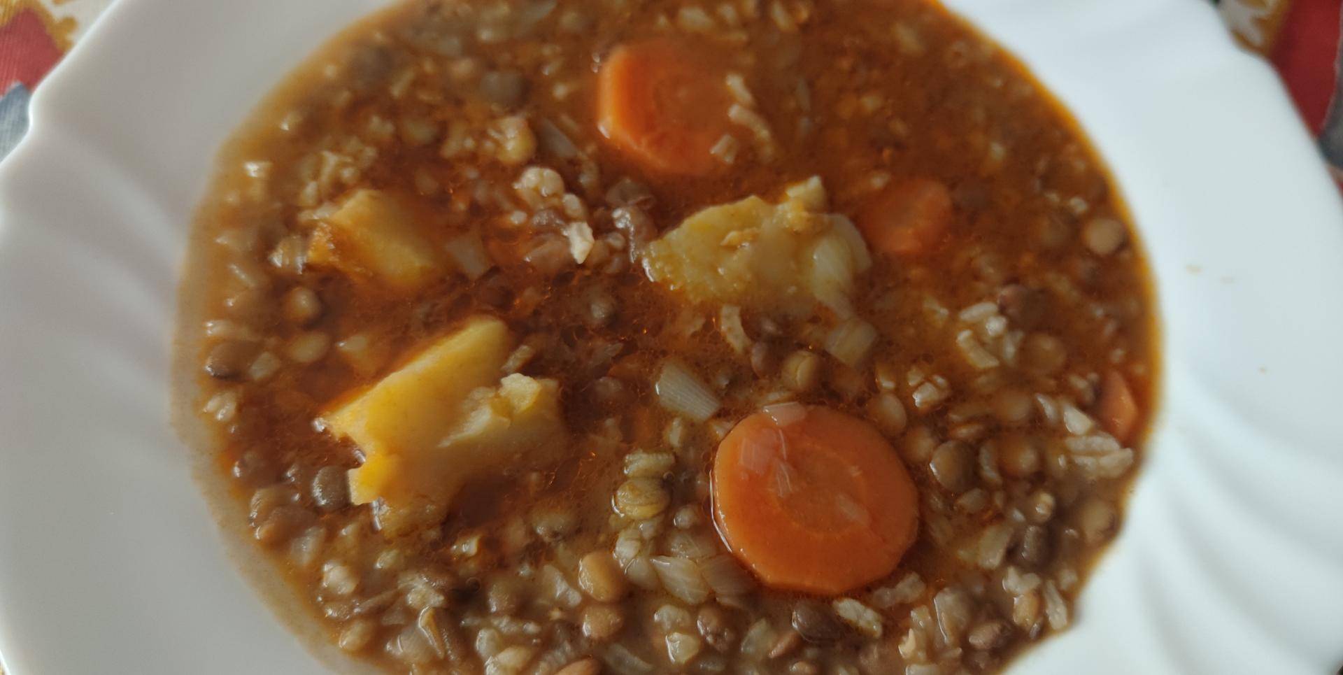 Lentejas con arroz - Receta Companion Connect XL | Moulinex