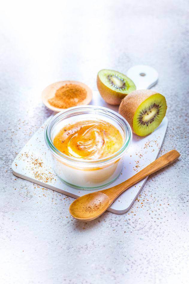 Coulis de kiwi, vainilla y azúcar de flor de coco - Receta Perfectmix Cook | Moulinex