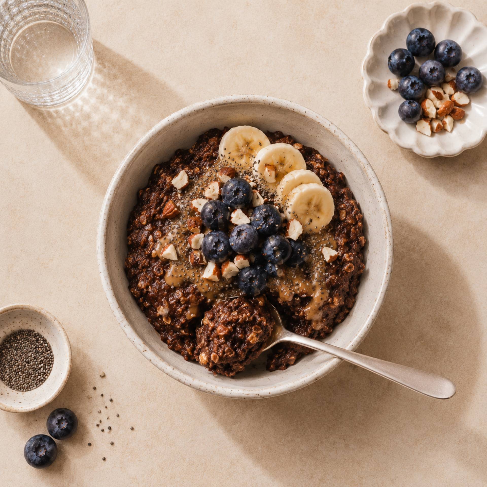 Copos de avena horneados con chocolate y proteína - Receta Crisp&Go 3P | Moulinex