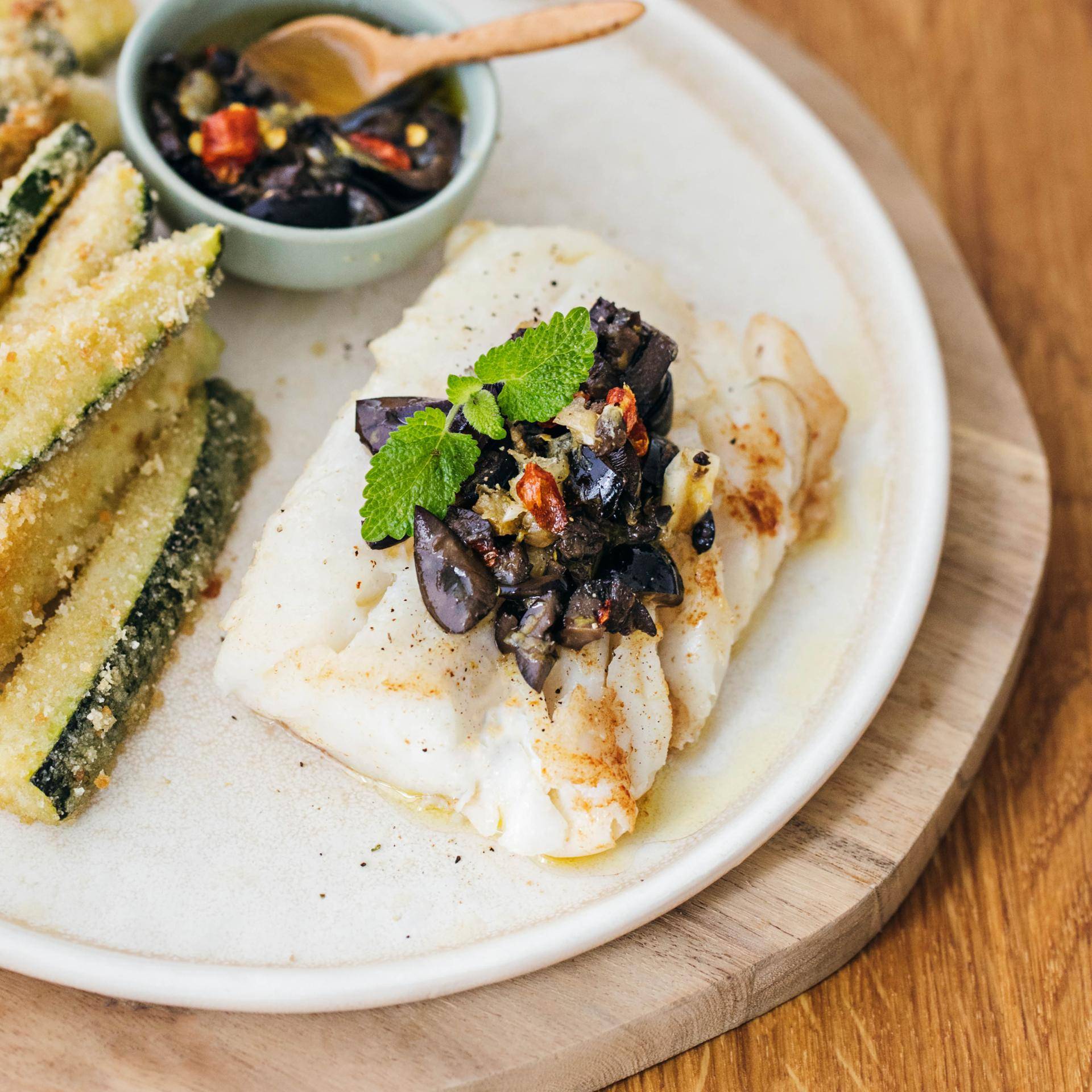 Bacalao estilo mediterráneo - Receta Easy Fry Max | Moulinex