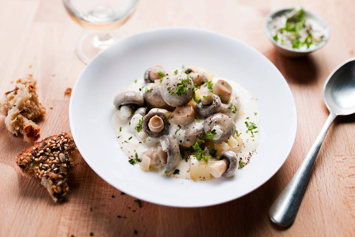 Champiñones con queso - Receta Cookeo | Moulinex