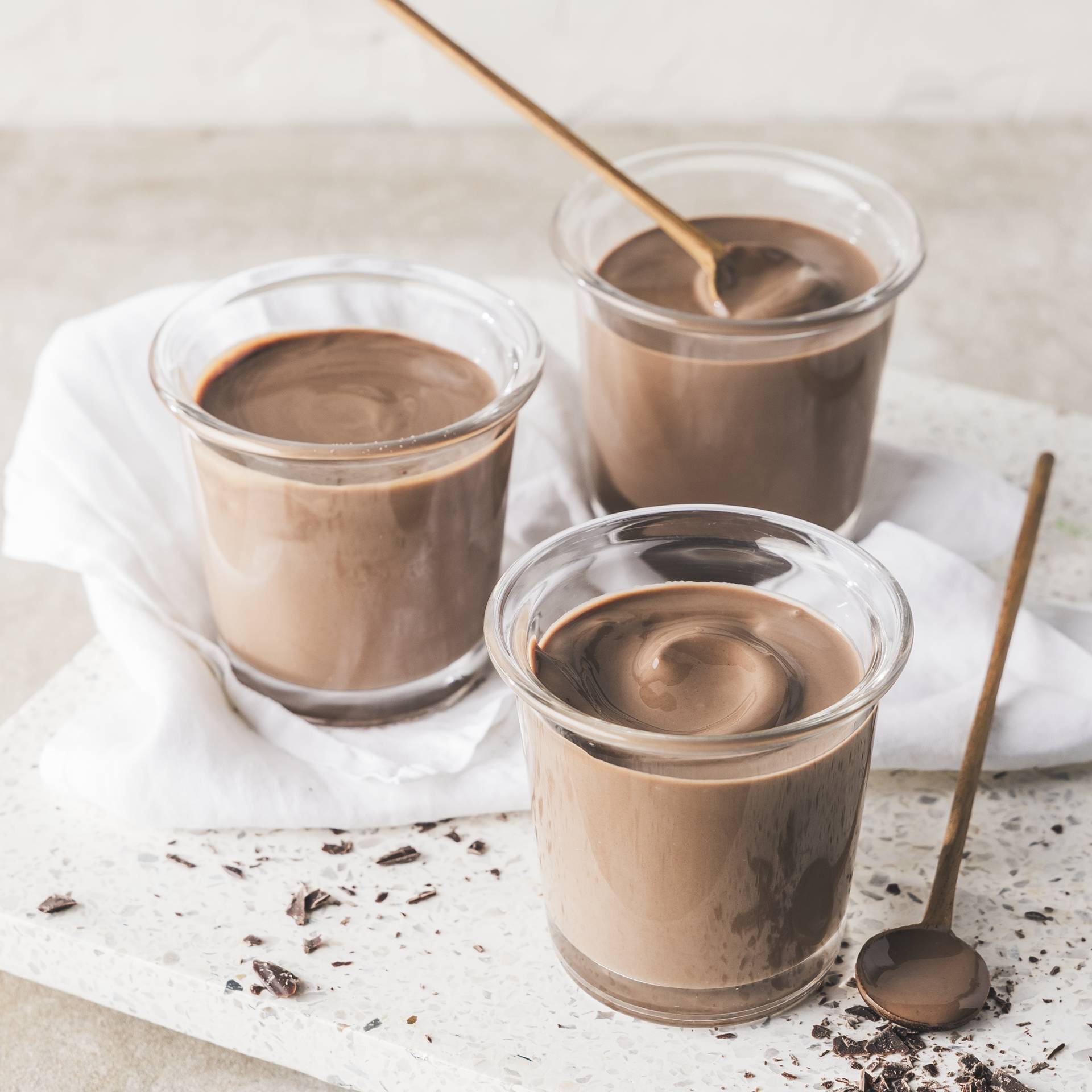 Yogur aterciopelado de chocolate - Receta Easy fry Silence XL / Essential XL | Moulinex