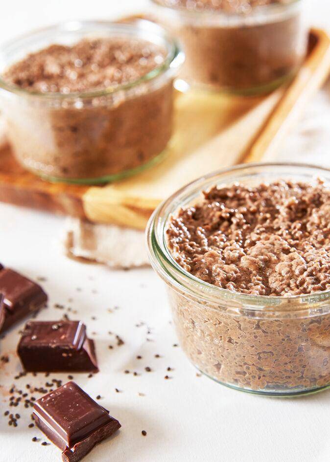Mousse de pudin de chía y chocolate - Receta Perfectmix + | Moulinex