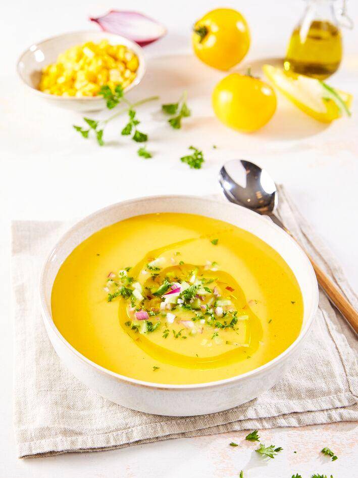 Sopa fría de verduras de verano - Receta Perfectmix + | Moulinex