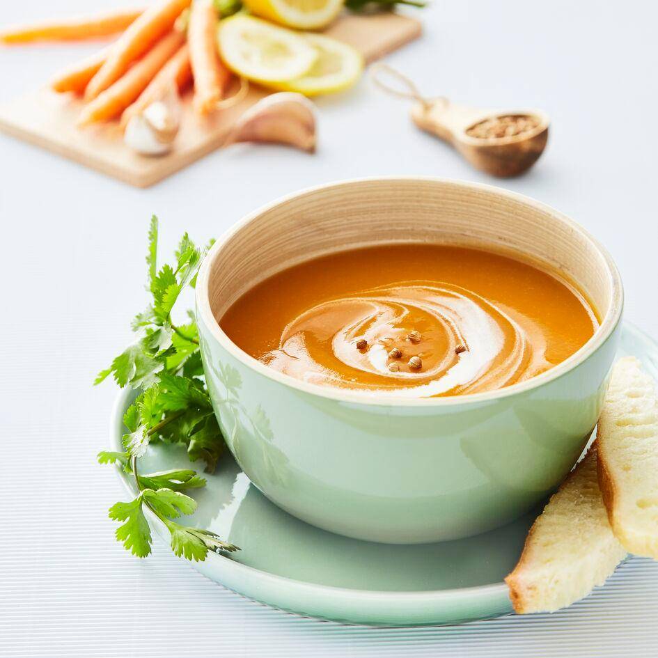 Sopa fría de zanahoria, cilantro y limón - Receta Perfectmix Cook | Moulinex