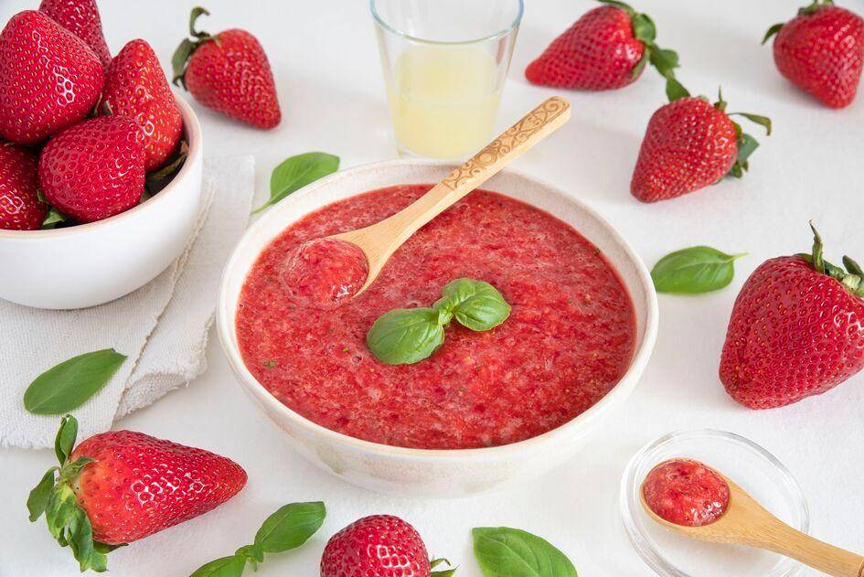 Sopa de fresas - Receta Perfectmix + | Moulinex