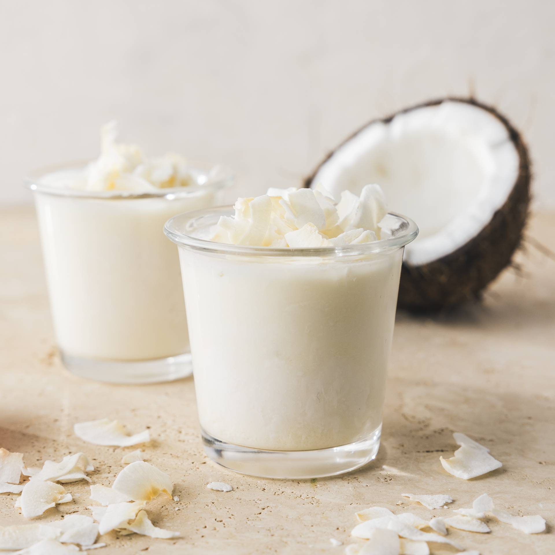 Yogur de coco - Receta Easy fry Silence XL / Essential XL | Moulinex