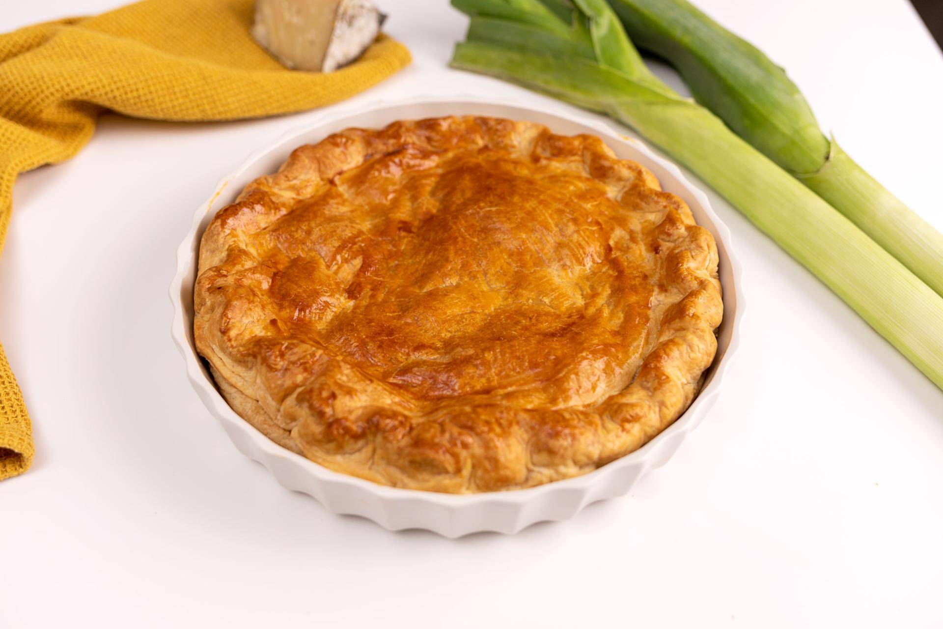 Tarta salada de puerros - Receta Companion | Moulinex